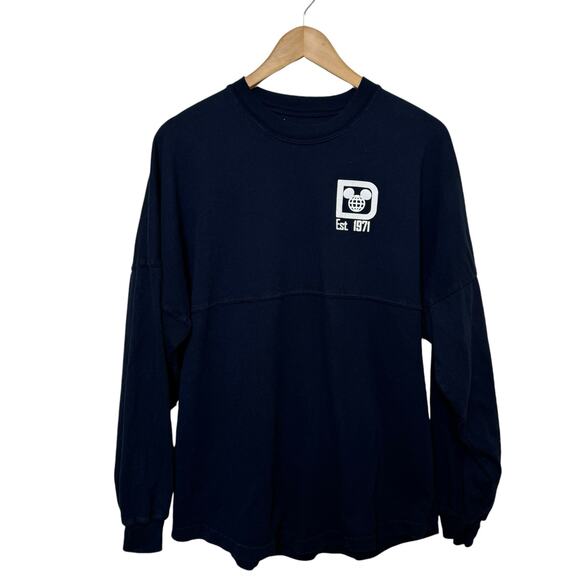Walt Disney World Navy Blue Size Small Spirit Jersey Longsleeve Shirt - Picture 1 of 7